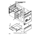 Whirlpool RF375PXXW1 door and drawer diagram