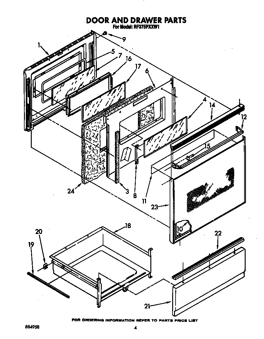 Door and drawer
