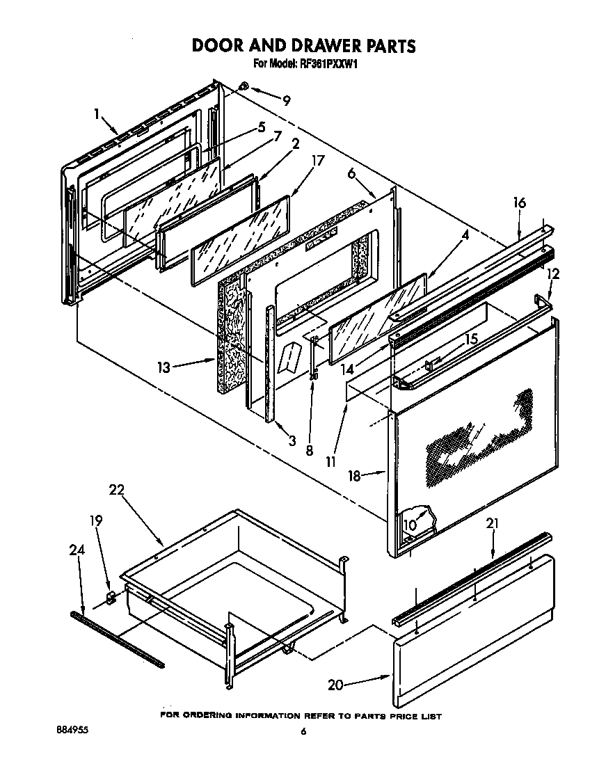 Door and drawer