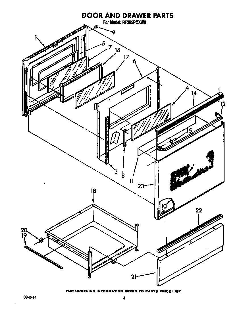 Door and drawer