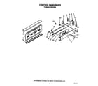 Whirlpool RF396PXXW0 control panel diagram