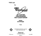 Whirlpool RF377PXXW0 front cover diagram