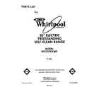Whirlpool RF375PXXW0 front cover diagram