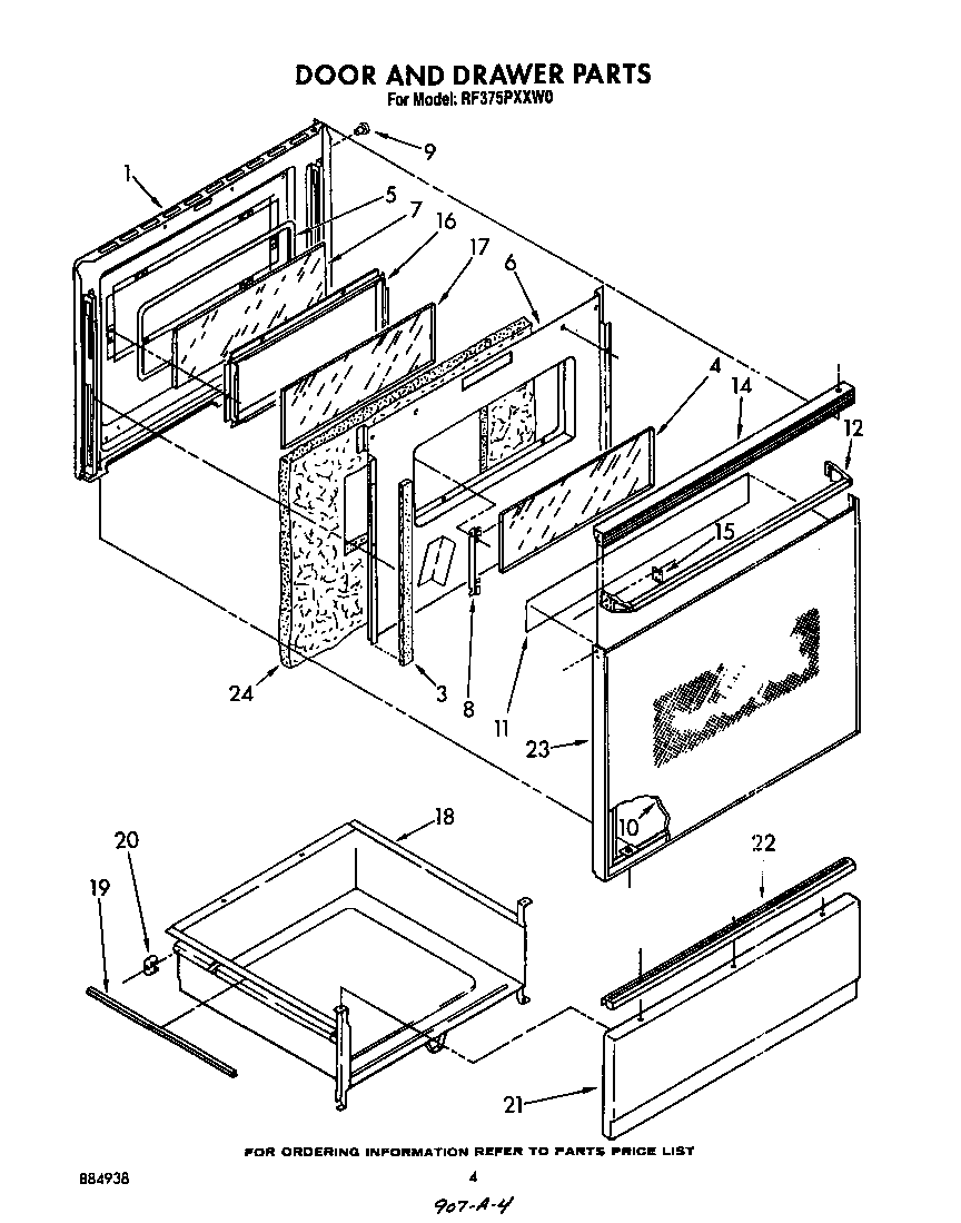Door and drawer
