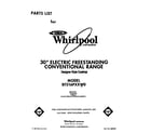 Whirlpool RF316PXXW0 front cover diagram