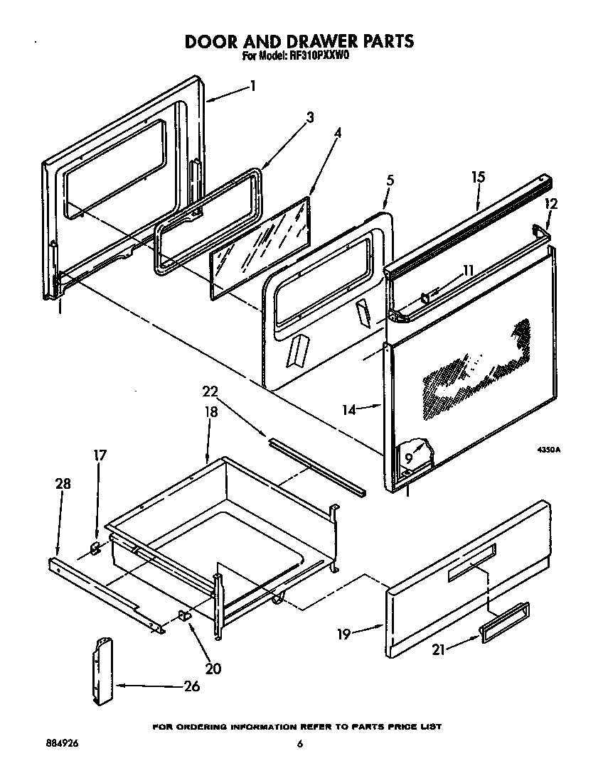 Door and drawer