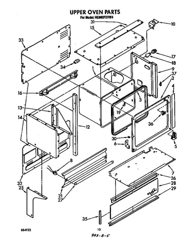 Upper oven