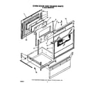 Whirlpool RM988PXVW5 oven door and drawer diagram
