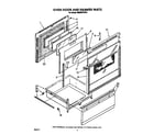 Whirlpool RM988PXVW4 oven door and drawer diagram