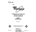 Whirlpool RM996PXVW3 front cover diagram