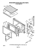 Microwave door and latch