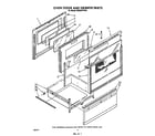 Whirlpool RM996PXVW2 oven door and drawer diagram