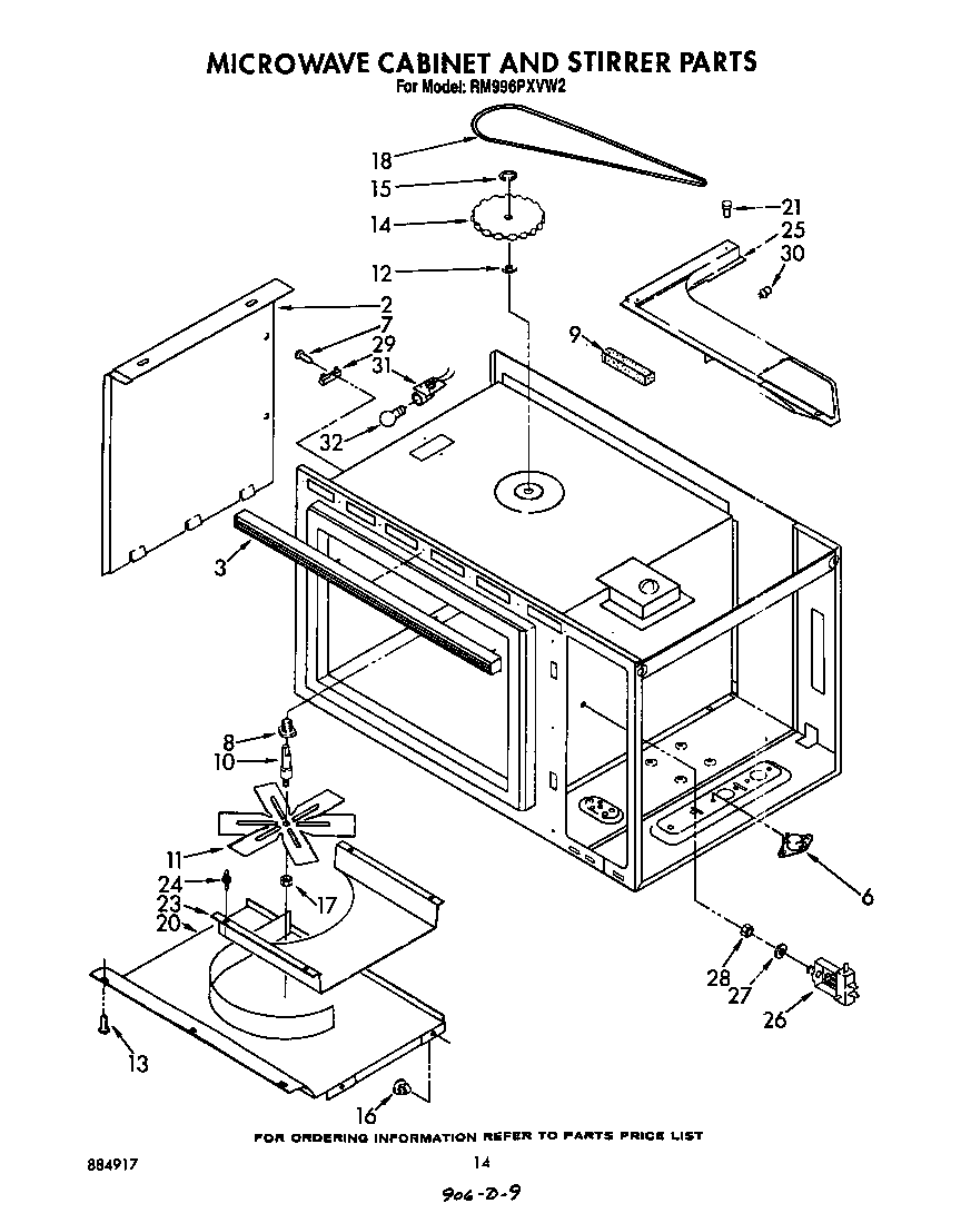 Microwave cabinet and stirrer