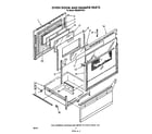 Whirlpool RM988PXVW2 oven door and drawer diagram