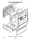 Oven door and drawer