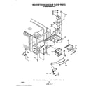 Whirlpool RM988PXVW2 magnetron and air flow diagram