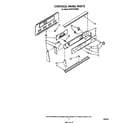 Whirlpool RF387PXWW2 control panel diagram