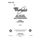 Whirlpool RF377PXWW2 front cover diagram