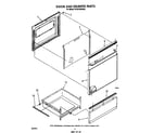 Whirlpool RF367BXWW2 door and drawer diagram