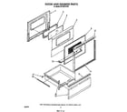 Whirlpool RF330PXVW3 door and drawer diagram