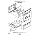 Whirlpool RF327PXVW3 door and drawer diagram