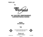 Whirlpool RF310PXVW3 front cover diagram