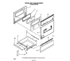 Whirlpool RF310PXVW3 door and drawer diagram