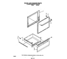 Whirlpool RF3020XVW3 door and drawer diagram