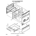 Whirlpool RF375PXWW1 door and drawer diagram