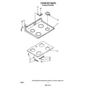 Whirlpool RF327PXVW2 cooktop diagram