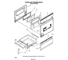 Whirlpool RF327PXVW2 door and drawer diagram