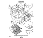 Whirlpool RF327PXVW2 oven diagram