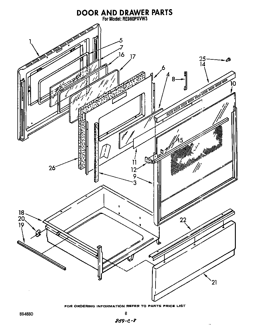 Door and drawer