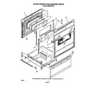Whirlpool RM988PXVW3 oven door and drawer diagram