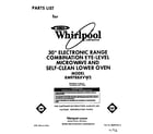 Whirlpool RM978BXVW2 front cover diagram