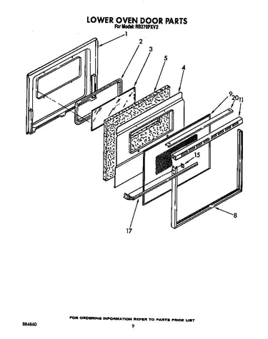 Lower oven door