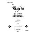 Whirlpool RF360BXWW1 front cover diagram