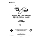 Whirlpool RF3615XWW1 front cover diagram