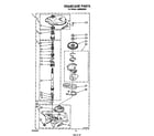 Whirlpool LA6800XSW1 gearcase diagram