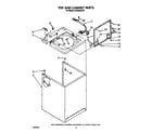 Whirlpool 4LA9300XTW1 top and cabinet diagram
