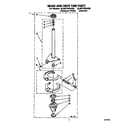 Whirlpool 6LBR7255AN0 brake and drive tube diagram
