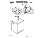 Whirlpool 4LBR7255AW0 top and cabinet diagram