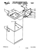 Top and cabinet