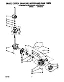 Brake, clutch, gearcase, motor and pump
