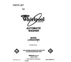 Whirlpool LCR5244AW0 front cover diagram