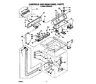 Whirlpool LCR5244AW0 controls and rear panel diagram
