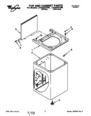 Top and cabinet