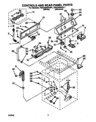 Control and rear panel