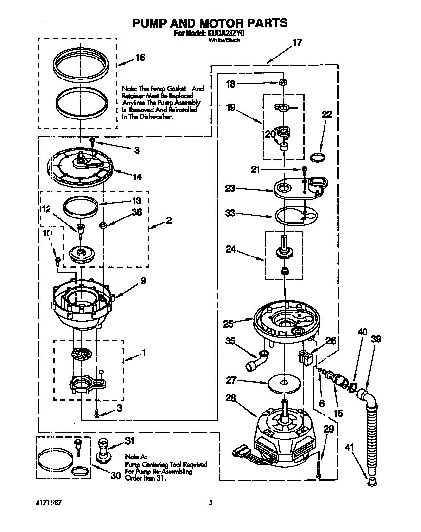 Pump and motor