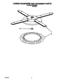 Lower washarm and strainer